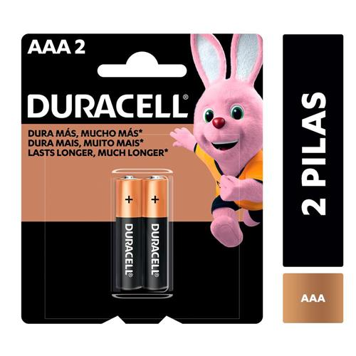 Pilas Alcalinas Blister 2 Unidades DURACELL AAA