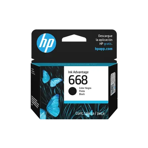 Cartucho Original HP 668  (7FP37VL) Negro