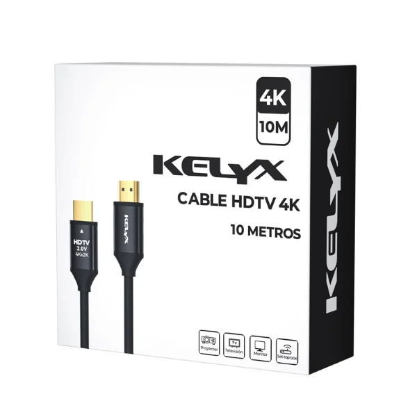 Cable HDMI 4K (A/A) - M M -  10.0Mts KELYX