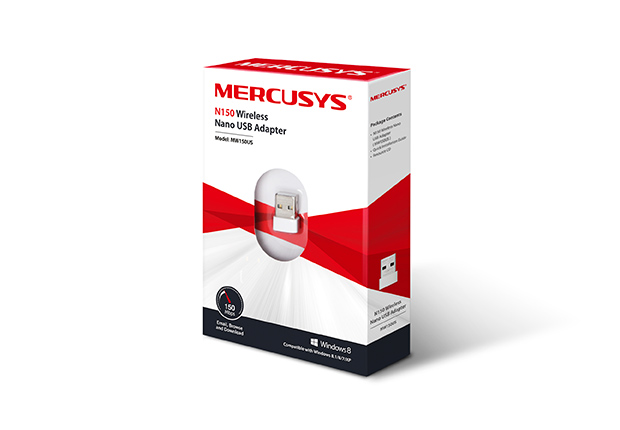 Adaptador USB WiFi 150Mbps Mercusys MW150US Nano