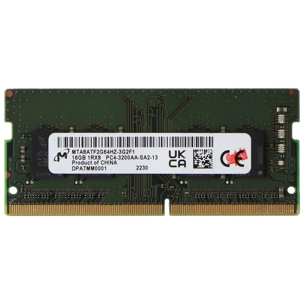 Memoria SODIMM DDR-4 16Gb 3200MHz Micron 1.2v