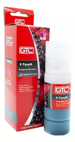 Botella Tinta Alternativa EPSON 504 70ml GTC (M) Magenta
