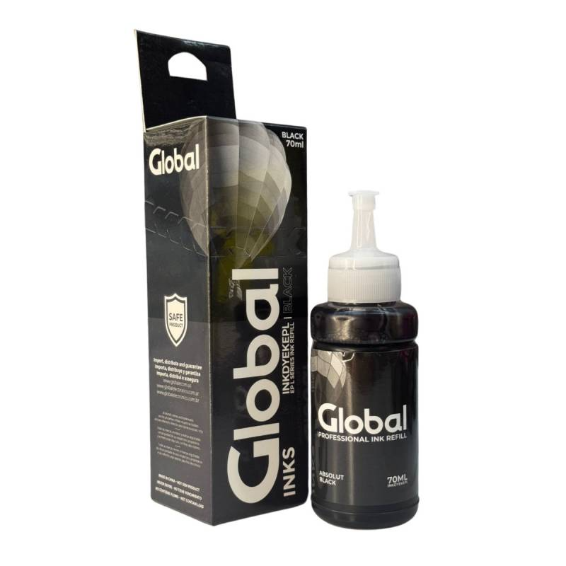 Botella Tinta Alternativa EPSON 664 70ml GLOBAL (B) Negro