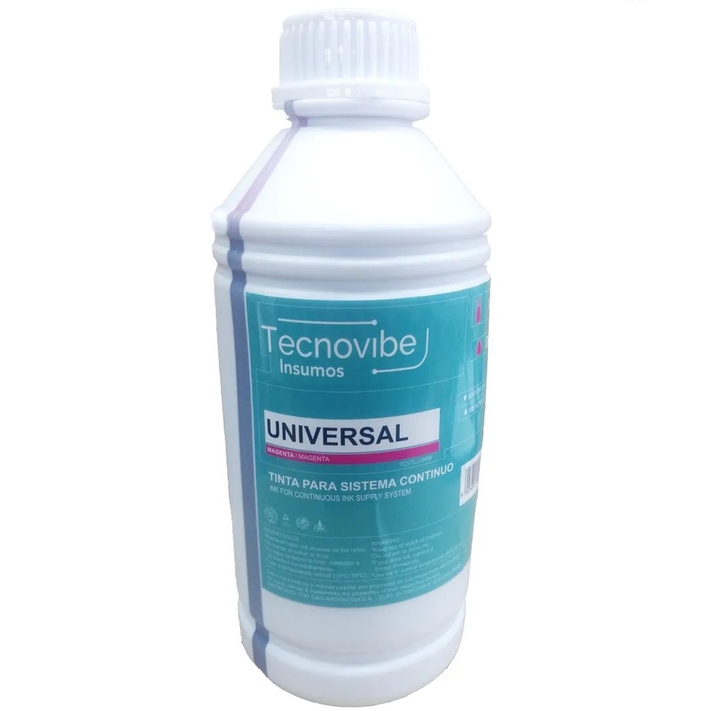Botella Tinta Alternativa UNIVERSAL 1 Litro Magenta