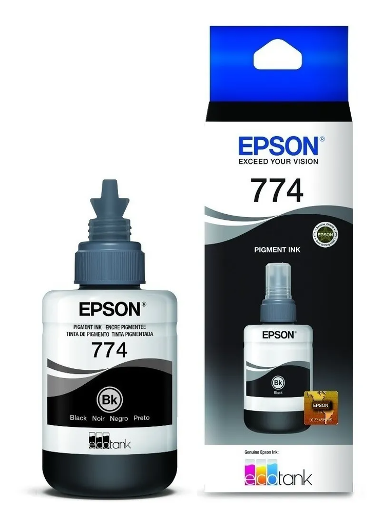 Botella Tinta Original EPSON T774120-AL Negro (M105/M205)