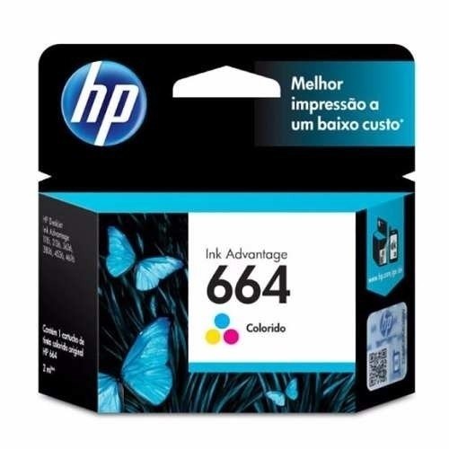 Cartucho Original HP 664 (F6V28AL) Color