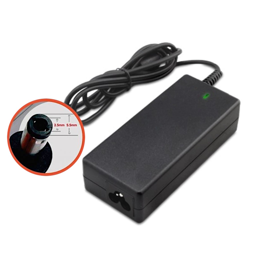 Cargador SHURE (SH-CNF65W-2) 65w 19.0v 3.42a TIP 5.5x2.5mm (ACER/ASUS/TOSHIBA/LENOVO/DELL/HP/COMPAQ)