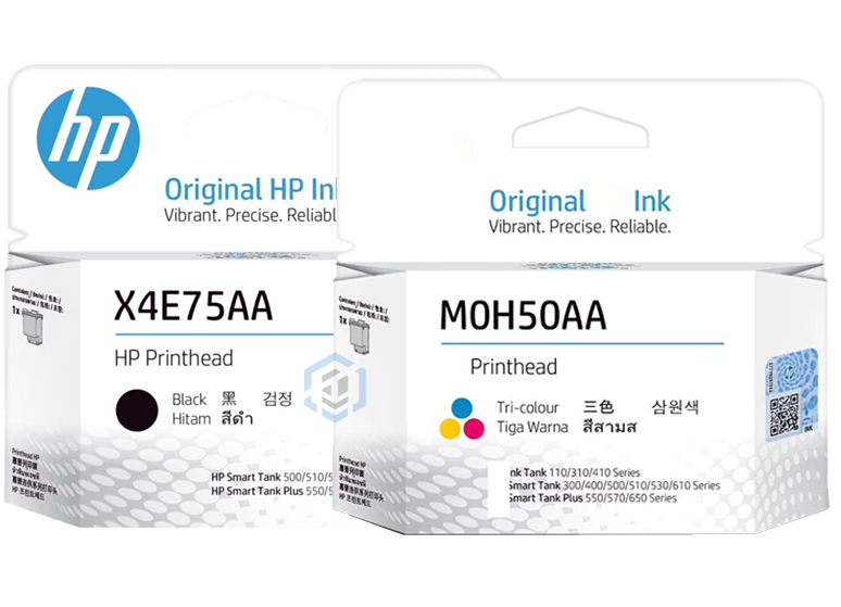 Cabezal de impresión HP Pack X4E75AA Negro + M0H50AA Tricolor (500/600/700)
