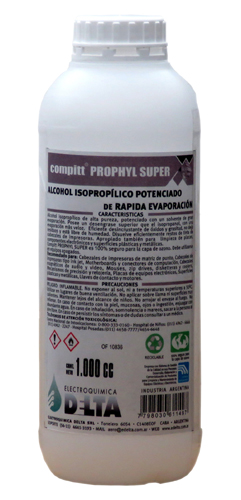 DELTA Compitt Prophyl, Alcohol Isopropílico de alta pureza Botella de 500 CC (PHX500)