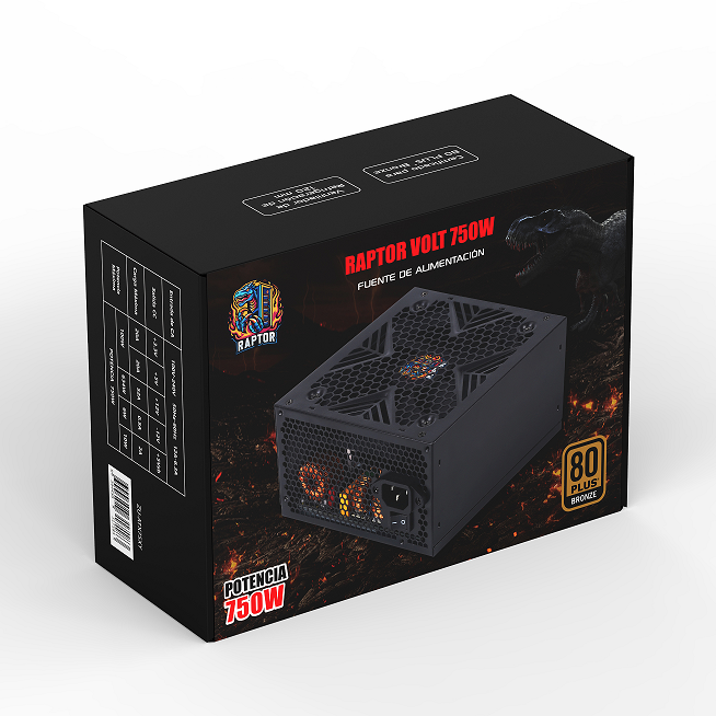 Fuente ATX 80+ 750w RAPTOR Bronze