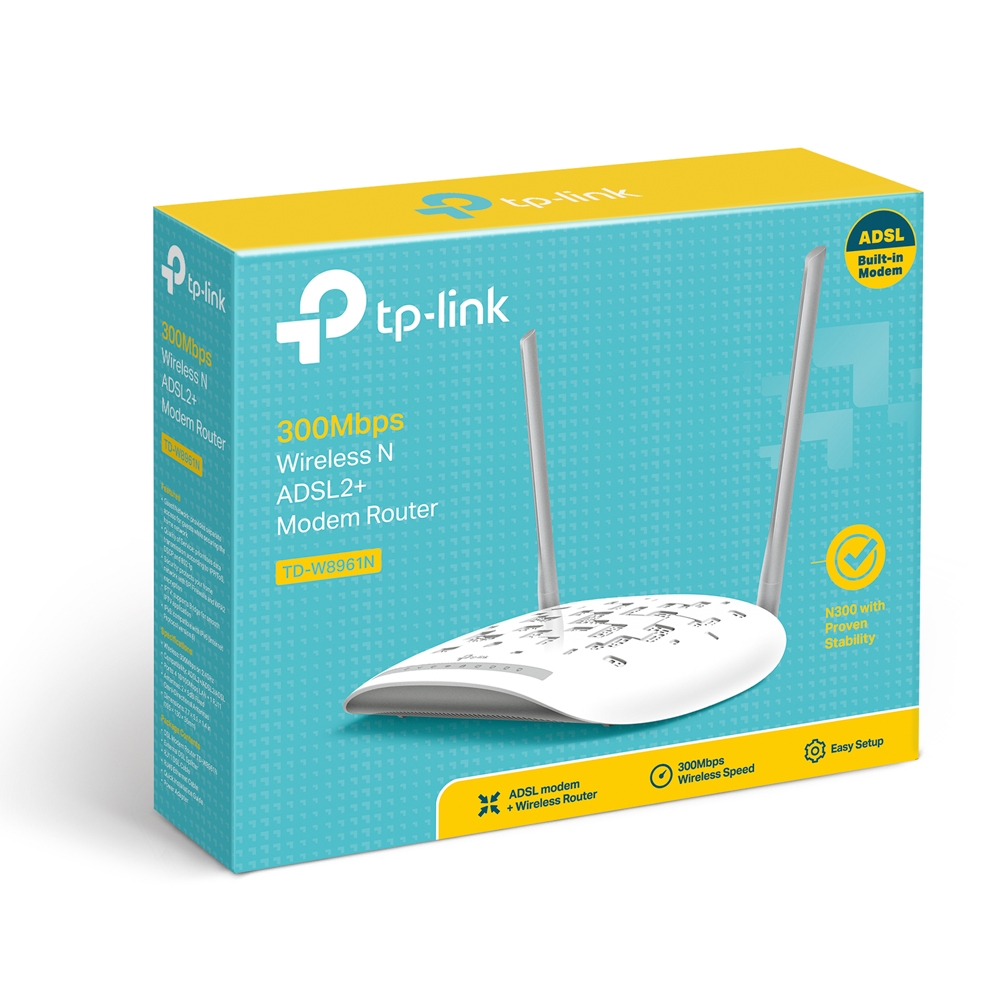 Modem Router inalambrico 300Mbps TPLINK TD-W8961N