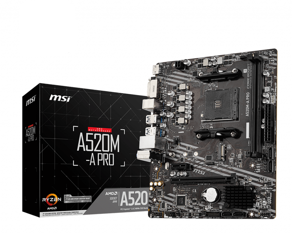Motherboard sAM4 DDR4 MSI A520M-A PRO