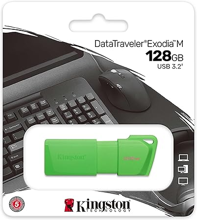 Pen Drive 128Gb 3.2 Kingston  DTXM NEON (Green)