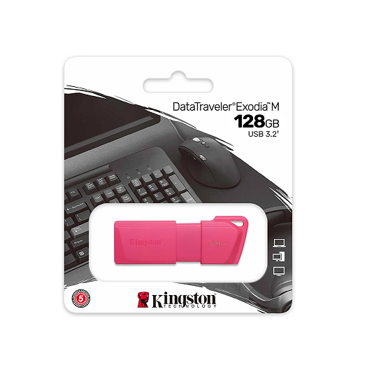 Pen Drive 128Gb 3.2 Kingston  DTXM NEON (Rosa)