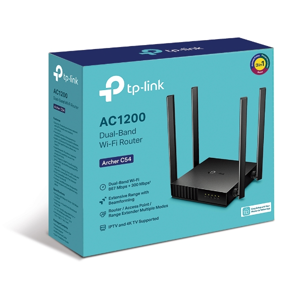 Router inalambrico  867Mbps AC1200 ARCHER C50 Dual Band Tp-Link