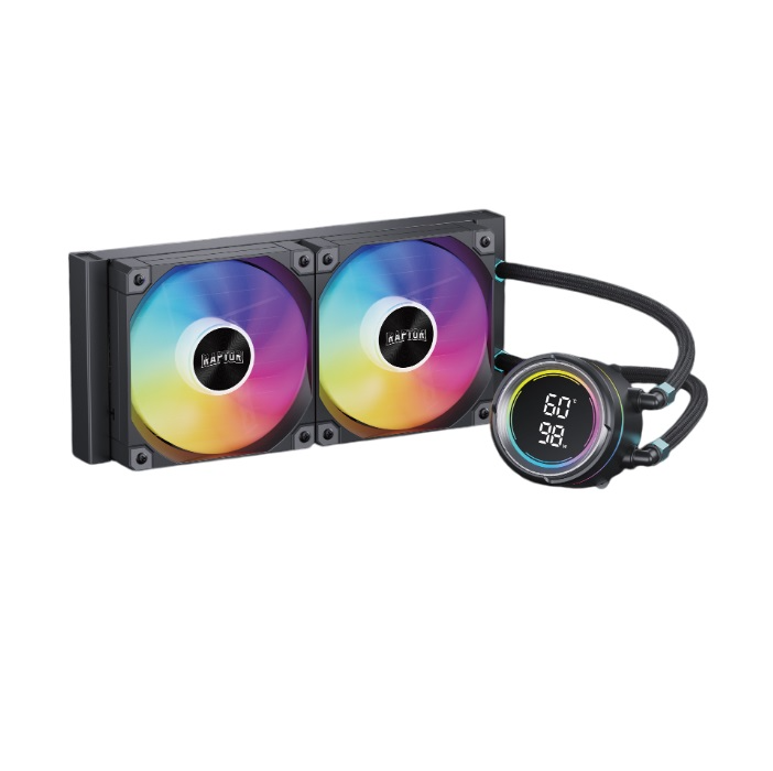 Water Cooling Raptor Aqua Pro 240 Display 2x CPU Cooler 240mm Negro