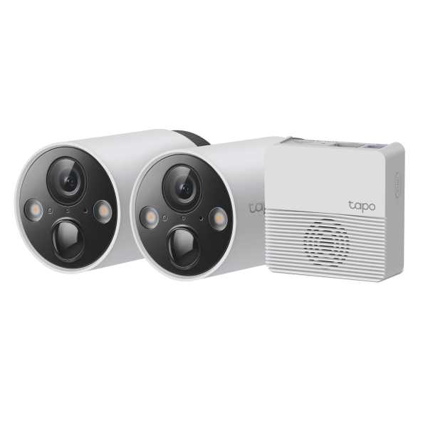 TAPO C420S2 Sistema 2 Camaras IP a Bateria Ext Day/Night + HUB