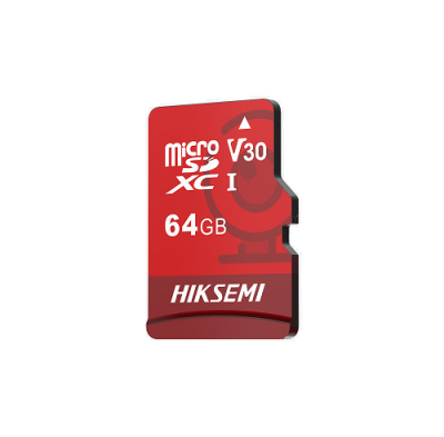 Tarjeta de Memoria MICROSD 64Gb HikSemi V30  R:92MB/s W:50MB/s NEO PLUS camaras videovigilancia