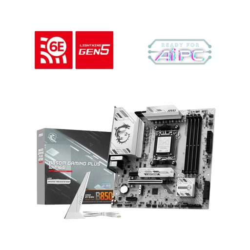 Motherboard sAM5 DDR5 WIFI6E B850M MSI GAMING PLUS (Serie 7000/8000/9000)