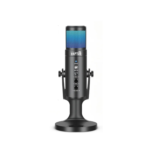 Microfono de Pie Raptor Vox PRO RGB USB p/Streaming