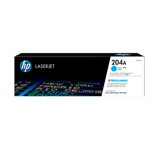 Toner Original HP HEWCF511A 204A (M154NW/M18) CYAN