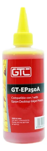 Botella Tinta Alternativa EPSON 250ml GTC (Y) Amarillo