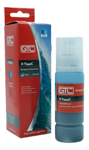 Botella Tinta Alternativa EPSON 544 70ml GTC (C) Cian
