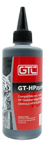 Botella Tinta Alternativa HP 250ml GTC (B) Negro