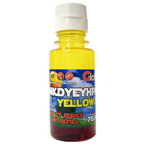 Botella Tinta Alternativa HP 70ml GLOBAL (Y) Amarilla