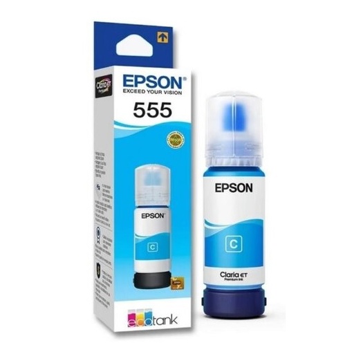 Botella Tinta Original EPSON T555220-AL Cian