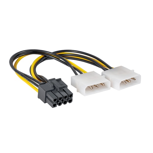 Cable adaptador Power Molex a PCIE 8 Pines
