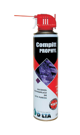 DELTA Compitt Prophyl, Alcohol Isopropílico de alta pureza 440cc / 315g c/gatillo (PH)