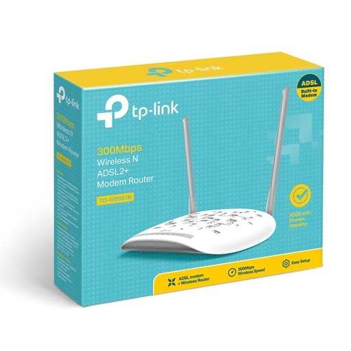 Modem Router inalambrico 300Mbps TPLINK TD-W8961N