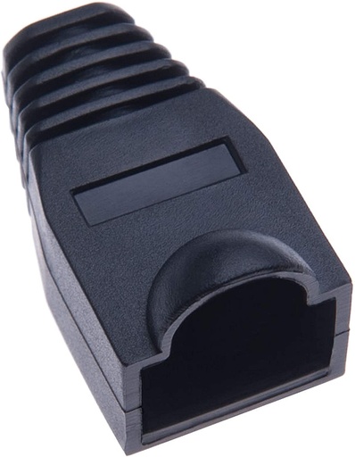 Protector Ficha RJ45 Negro