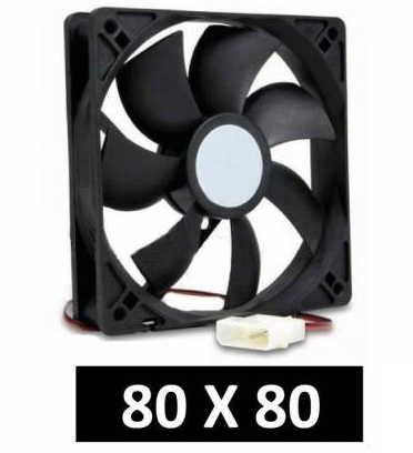 Ventilador 80x80x25 4pines