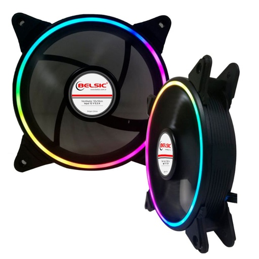 Ventilador GAB 120x120x25 4pines RGB p/controladora